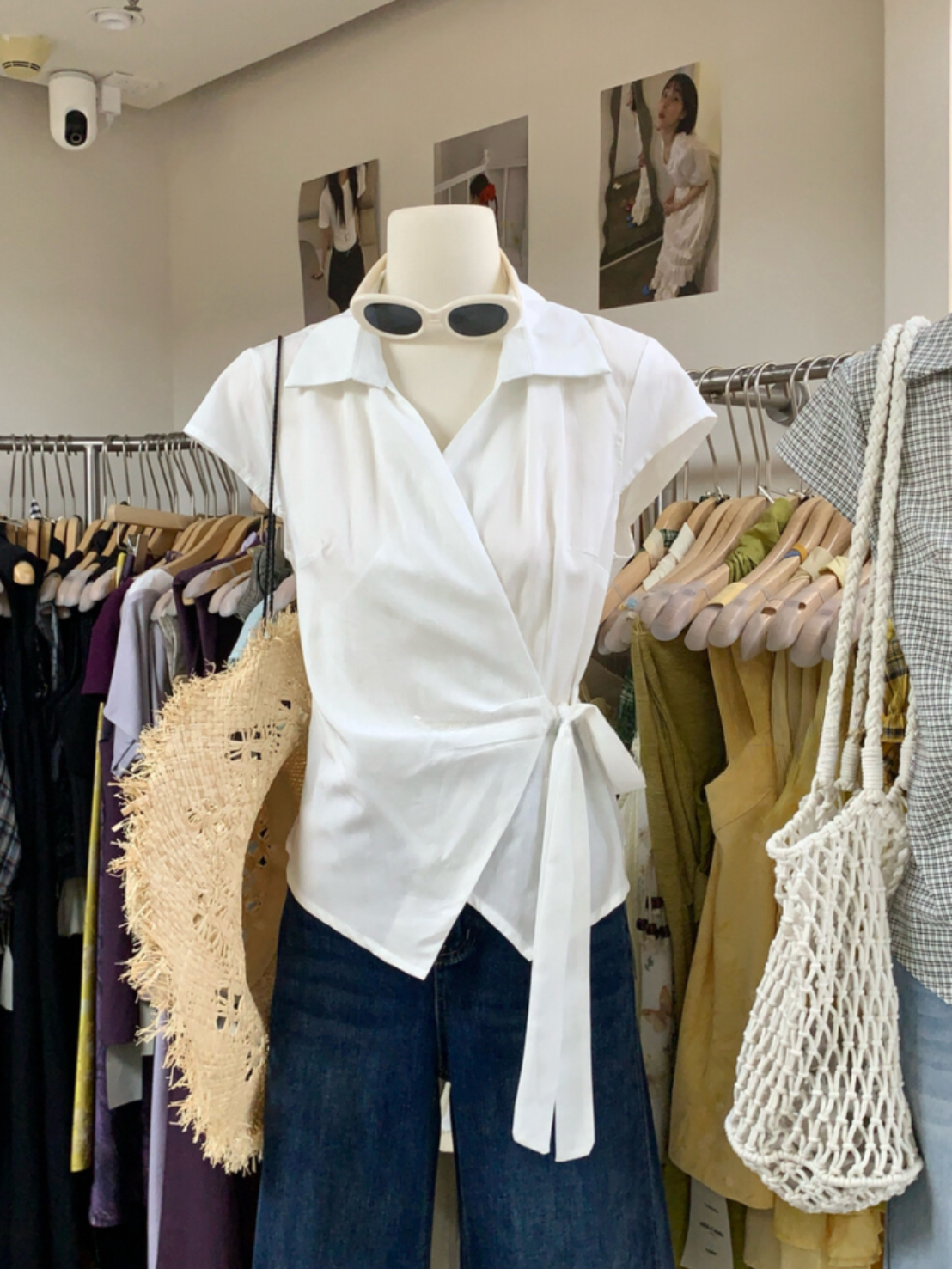 \ Limited Collection♡ /【即納】カジュアルラップシャツブラウス