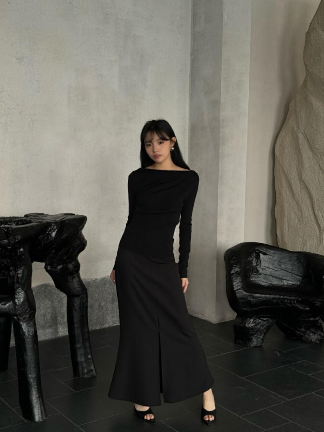 \ Limited Collection♡ /【即納】エレガントドレープネックトップス