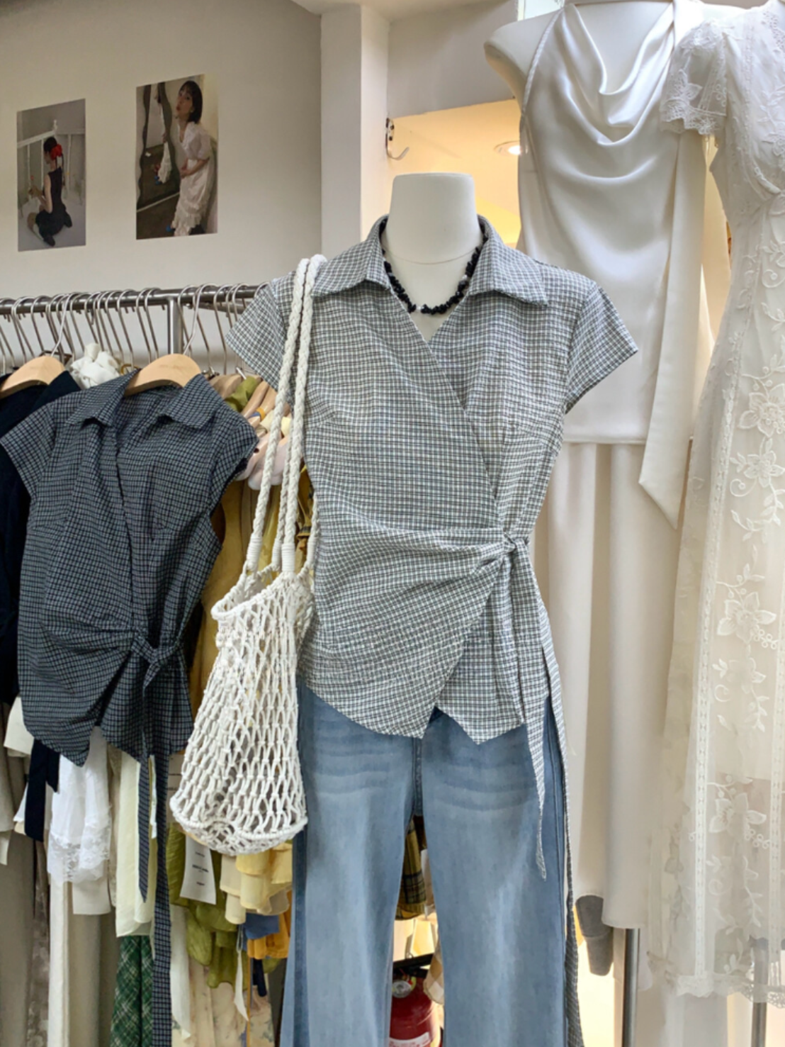 \ Limited Collection♡ /【即納】カジュアルラップシャツブラウス