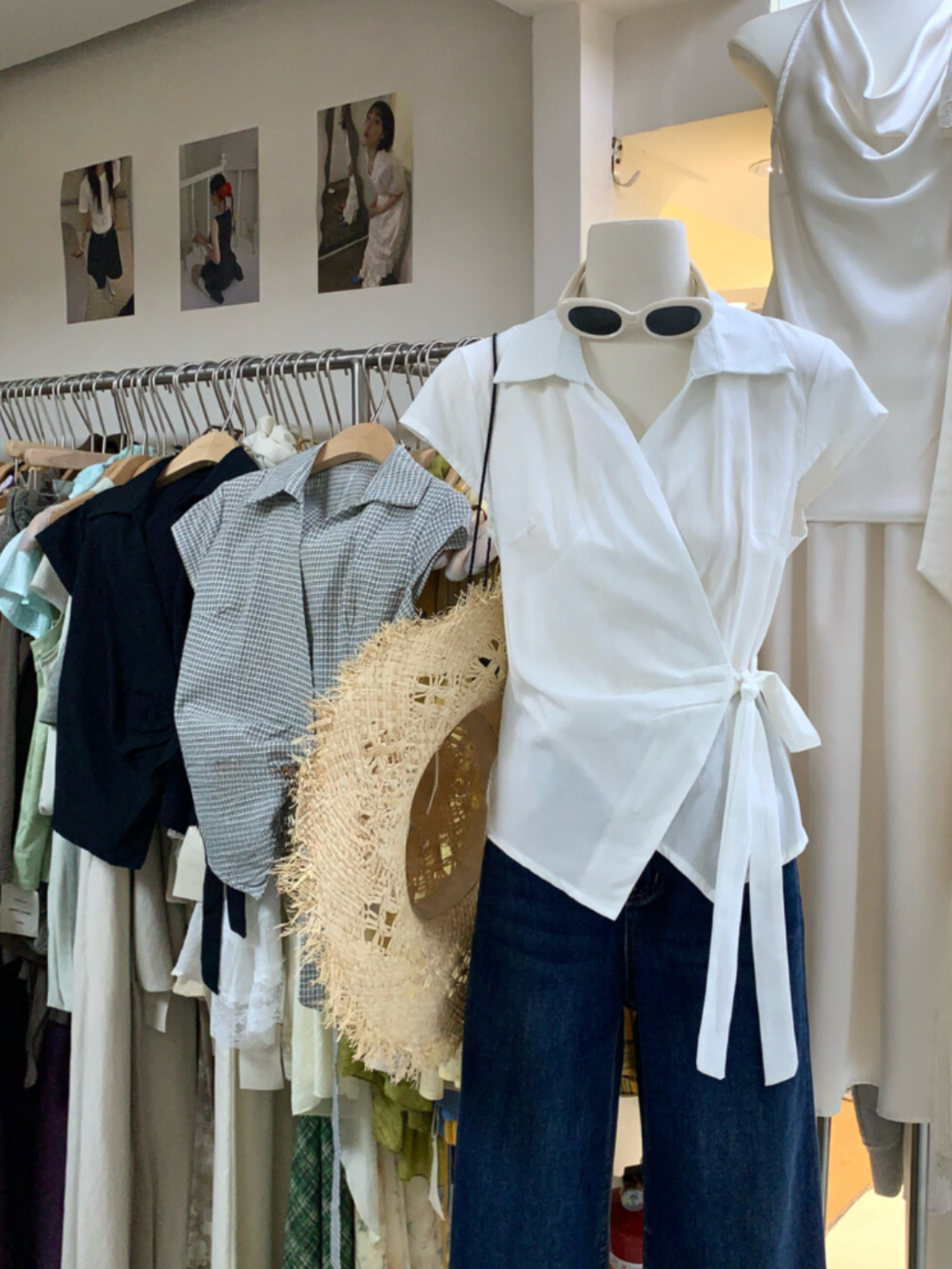 \ Limited Collection♡ /【即納】カジュアルラップシャツブラウス