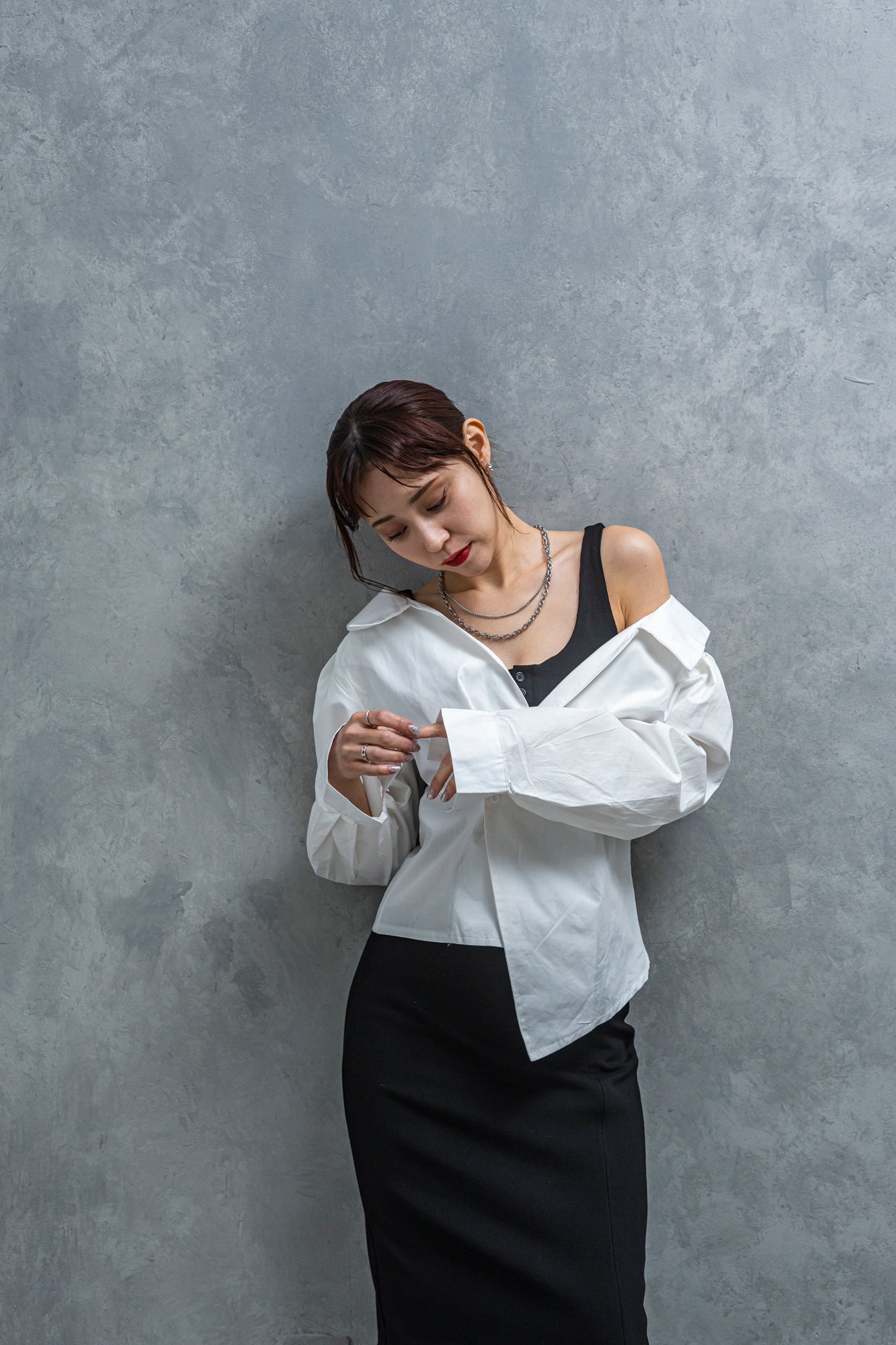 デザインシャツトップス