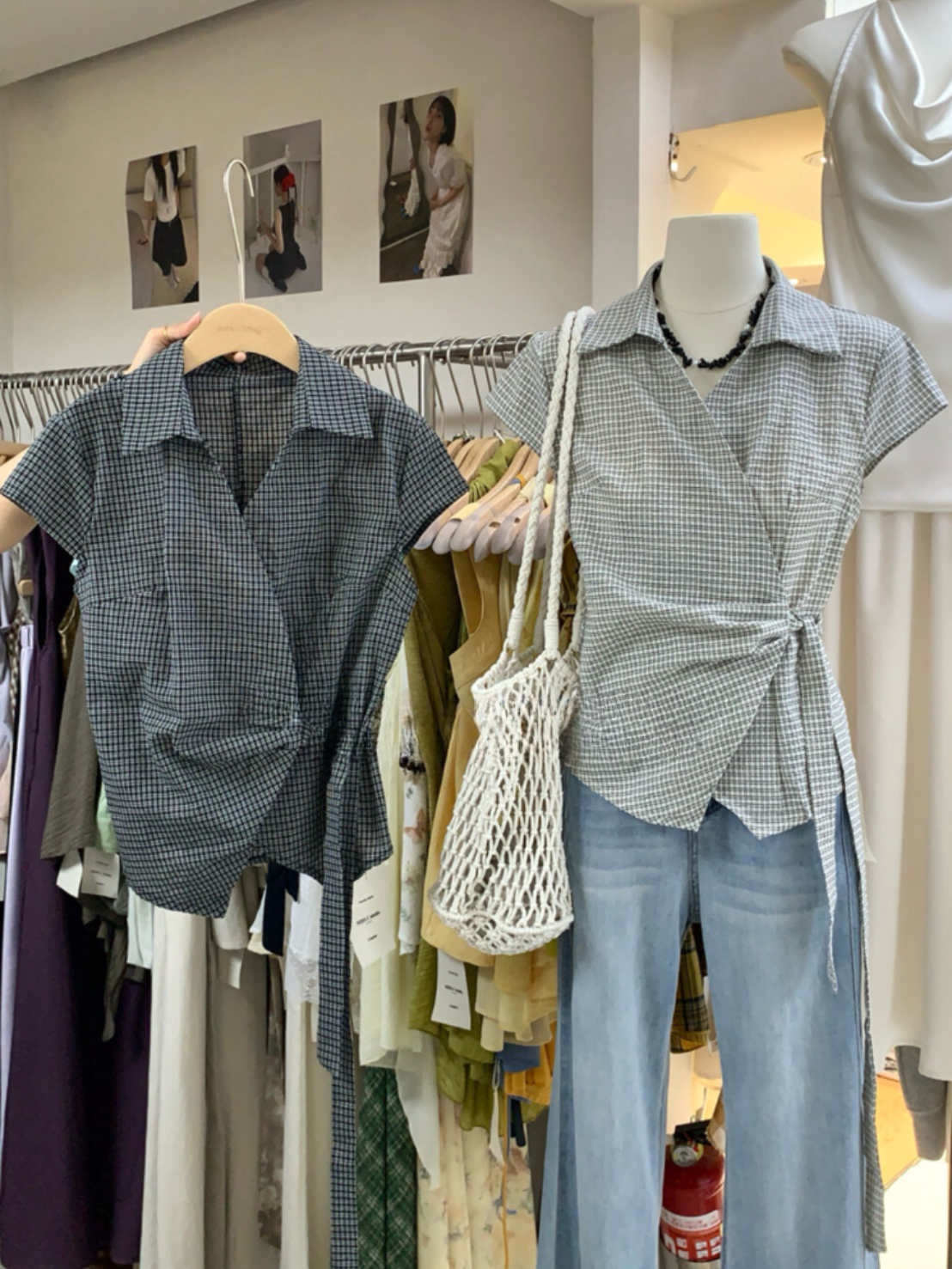 \ Limited Collection♡ /【即納】カジュアルラップシャツブラウス