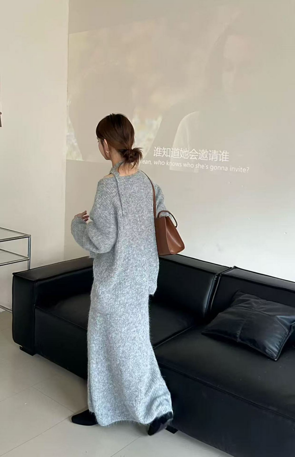 【即納】ルーズニットセットアップ
