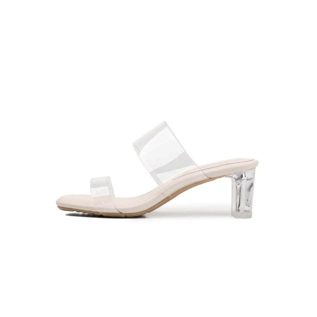 クッションソールクリアサンダル