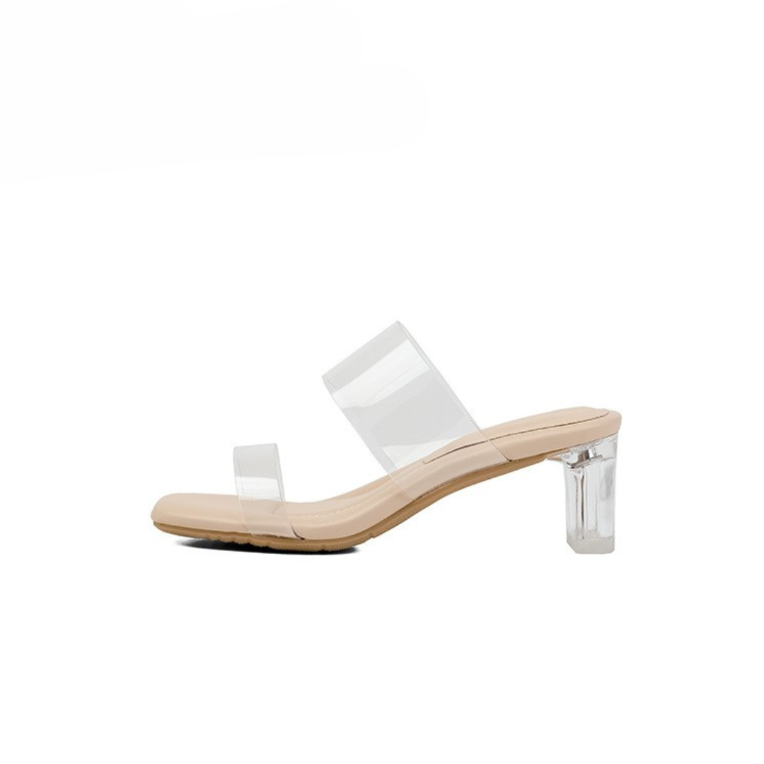 クッションソールクリアサンダル