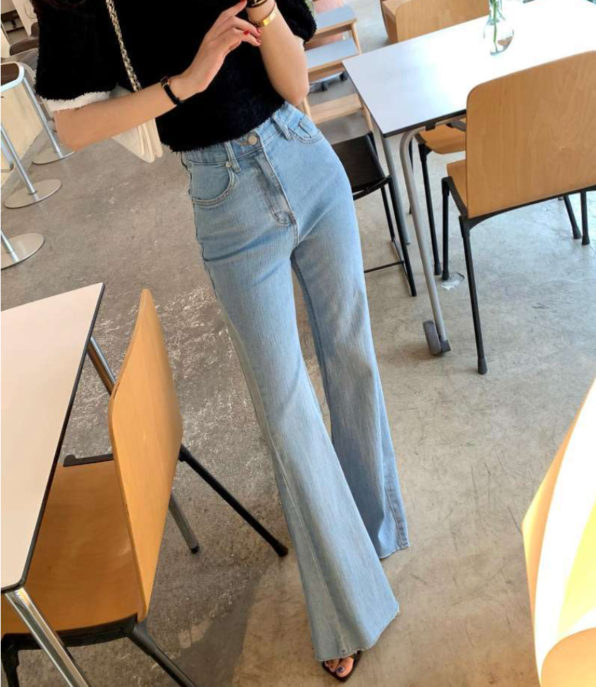 スリムラインフレアデニム