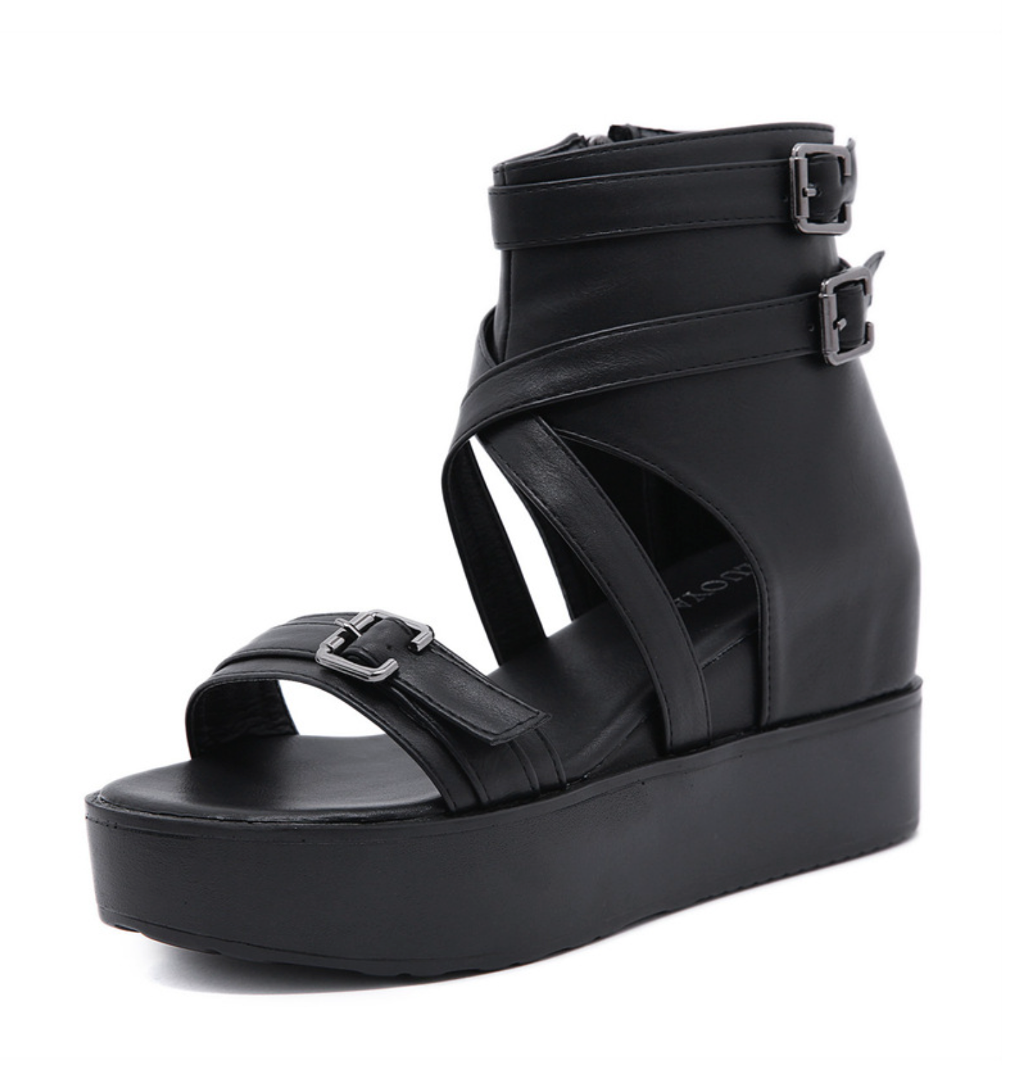 アンクルベルト厚底サンダル