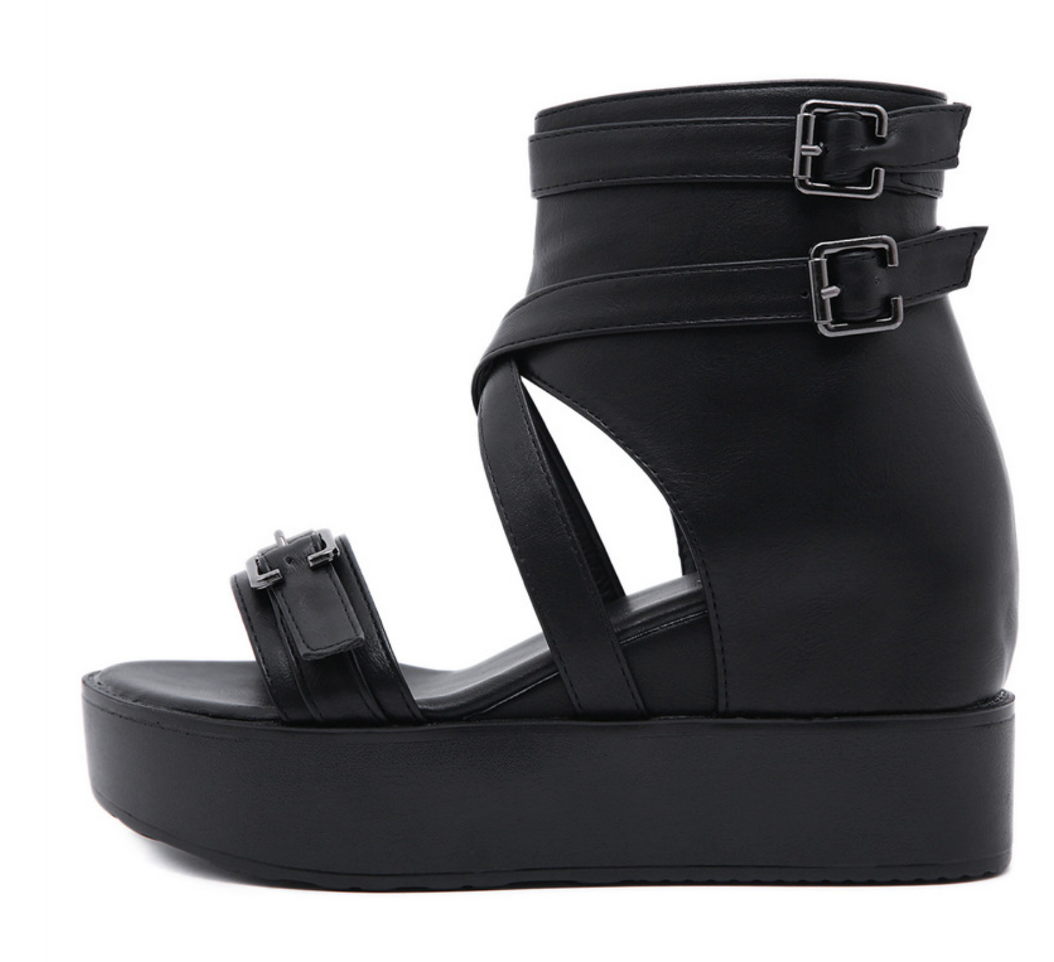 アンクルベルト厚底サンダル