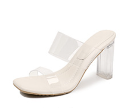 クッションソールクリアサンダル