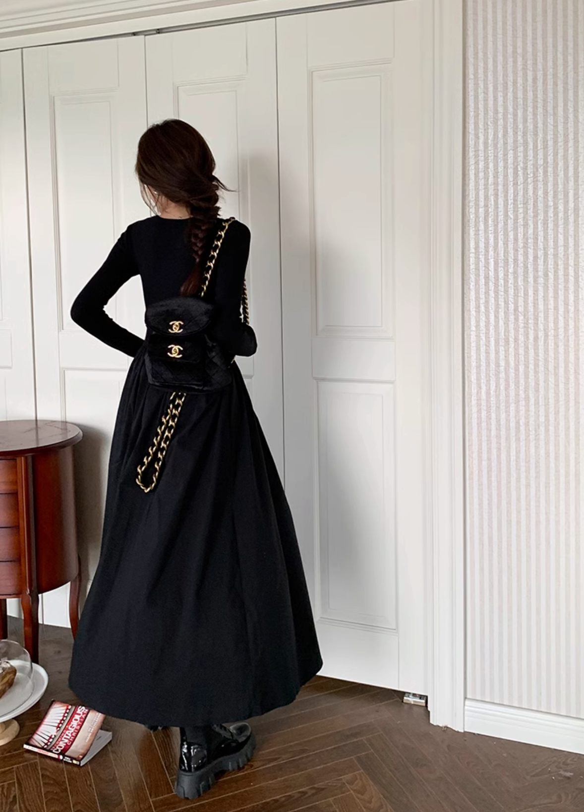 ショルダースリットワンピース