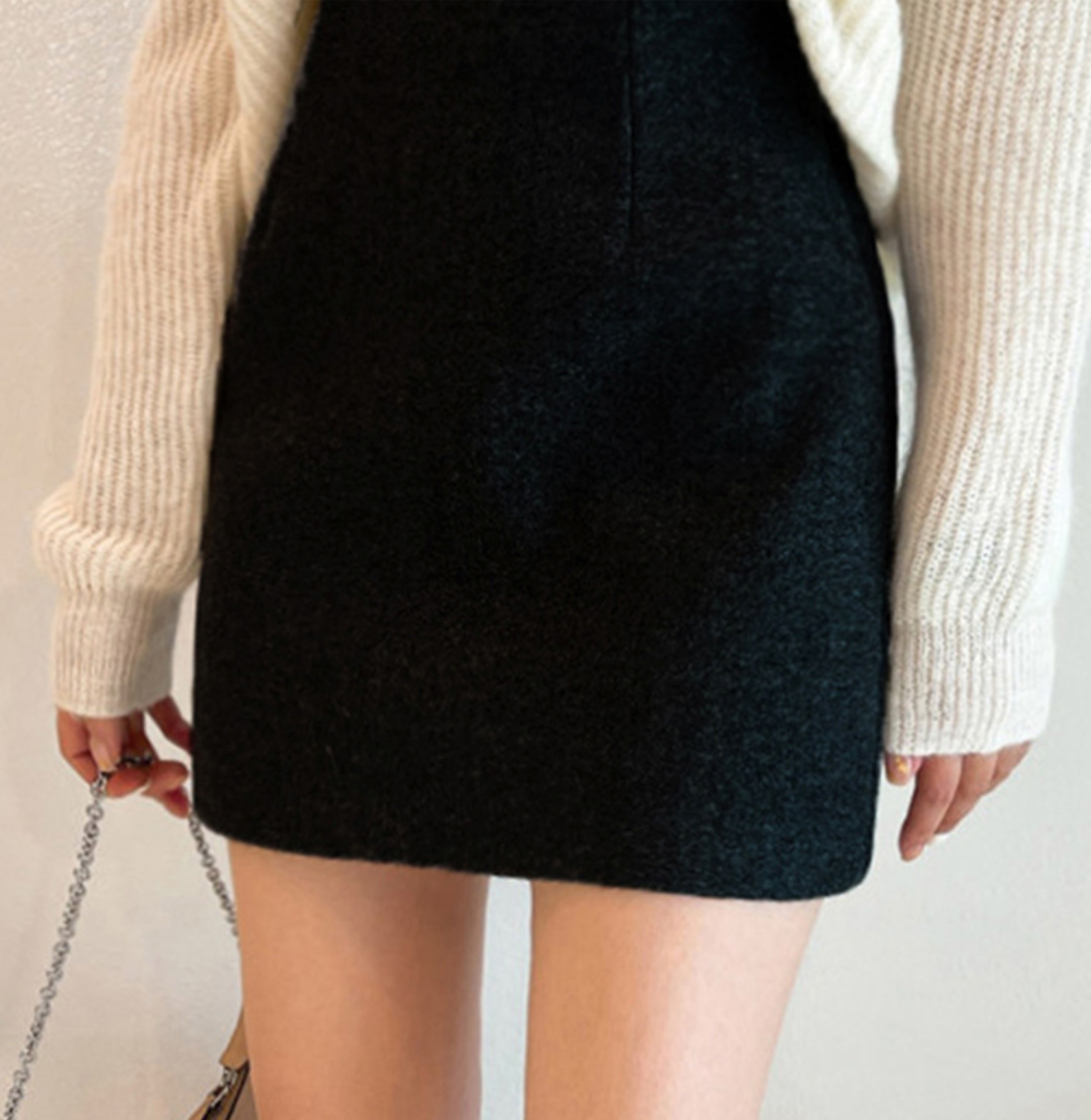 ウールミニタイトスカート