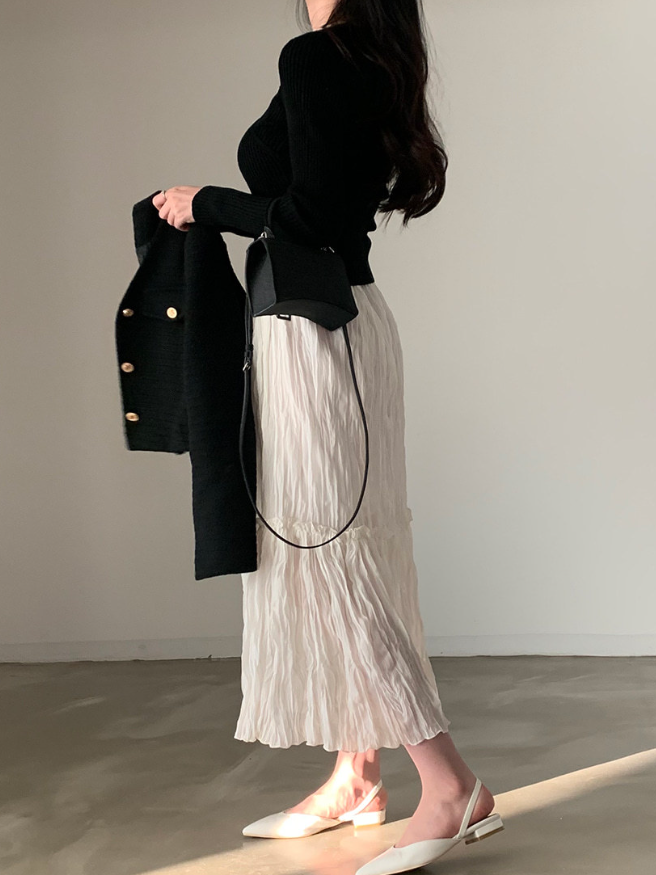 ティアードワッシャースカート