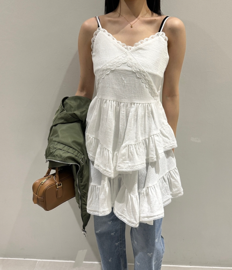 レースキャミティアードチュニック