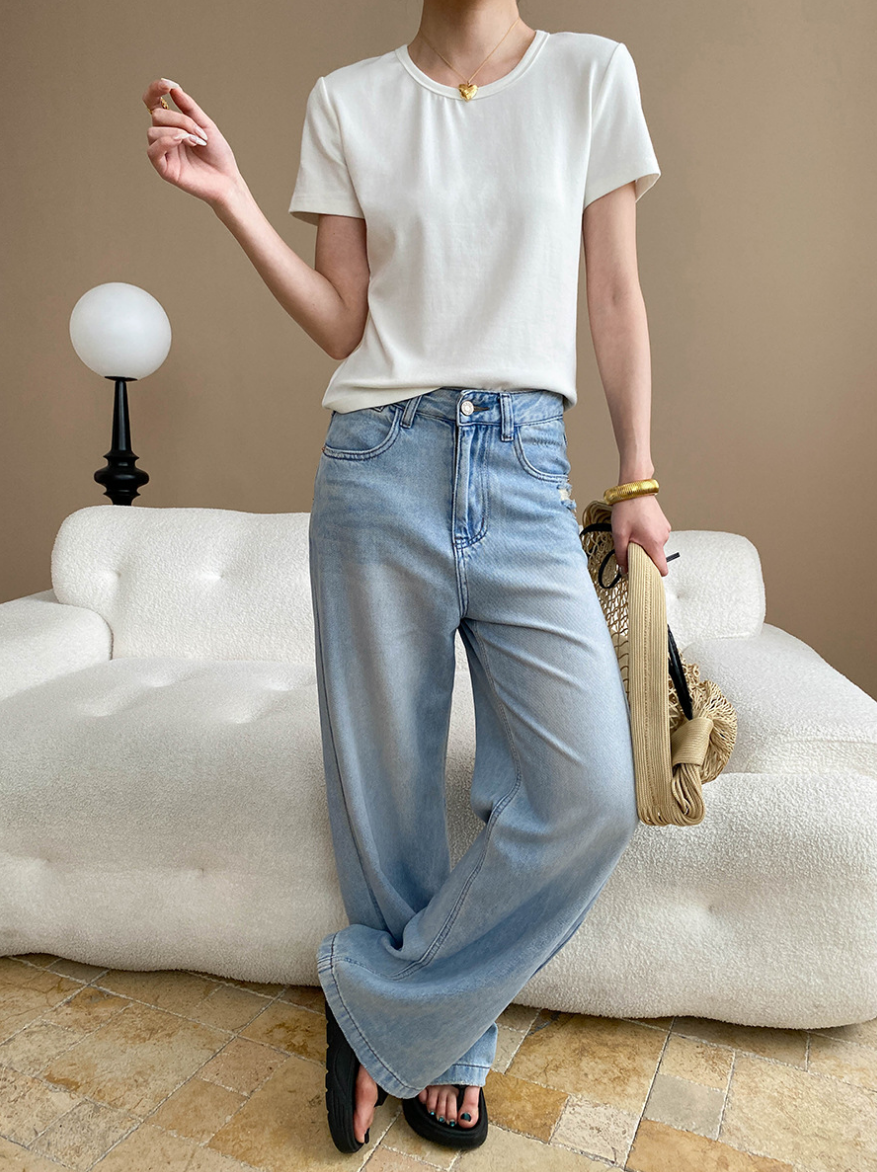 クルーネックベーシックT