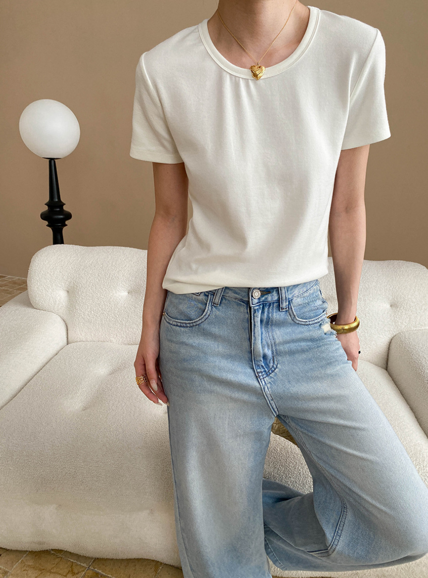 クルーネックベーシックT