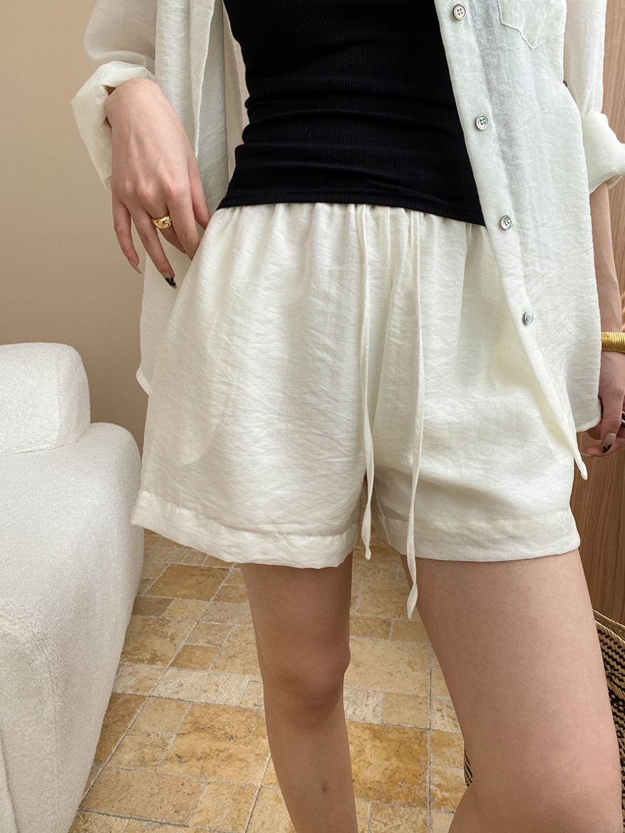 シアーリラックスシャツセットアップ