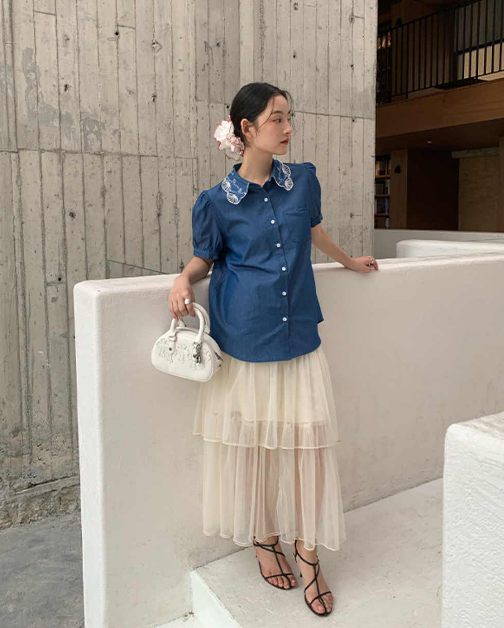 【5/16(金)~販売START】ティアードチュールロングスカート