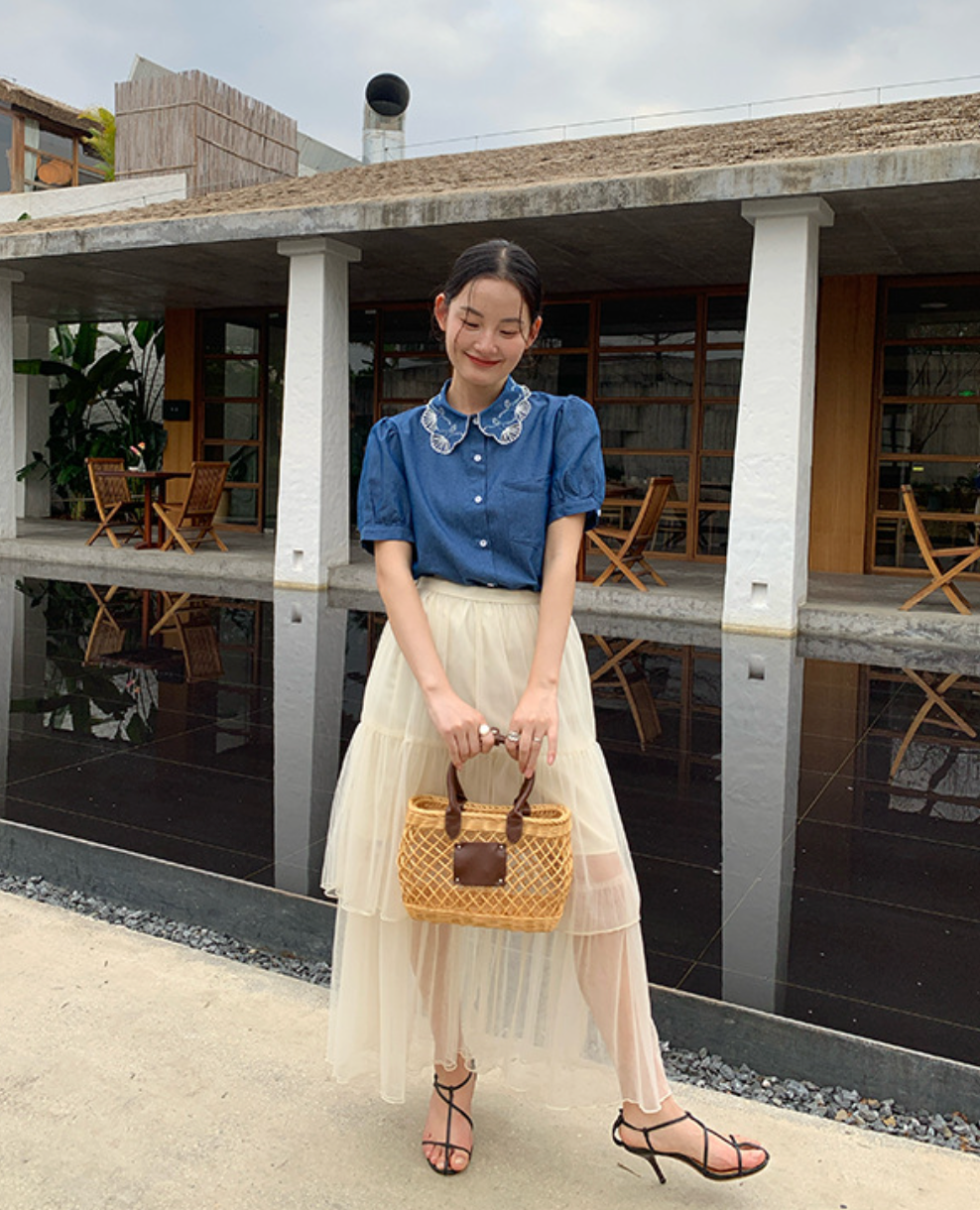 【5/16(金)~販売START】ティアードチュールロングスカート