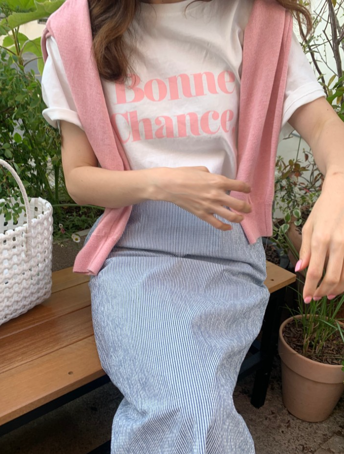 【一部即納】Bonne Chance ロゴTシャツ