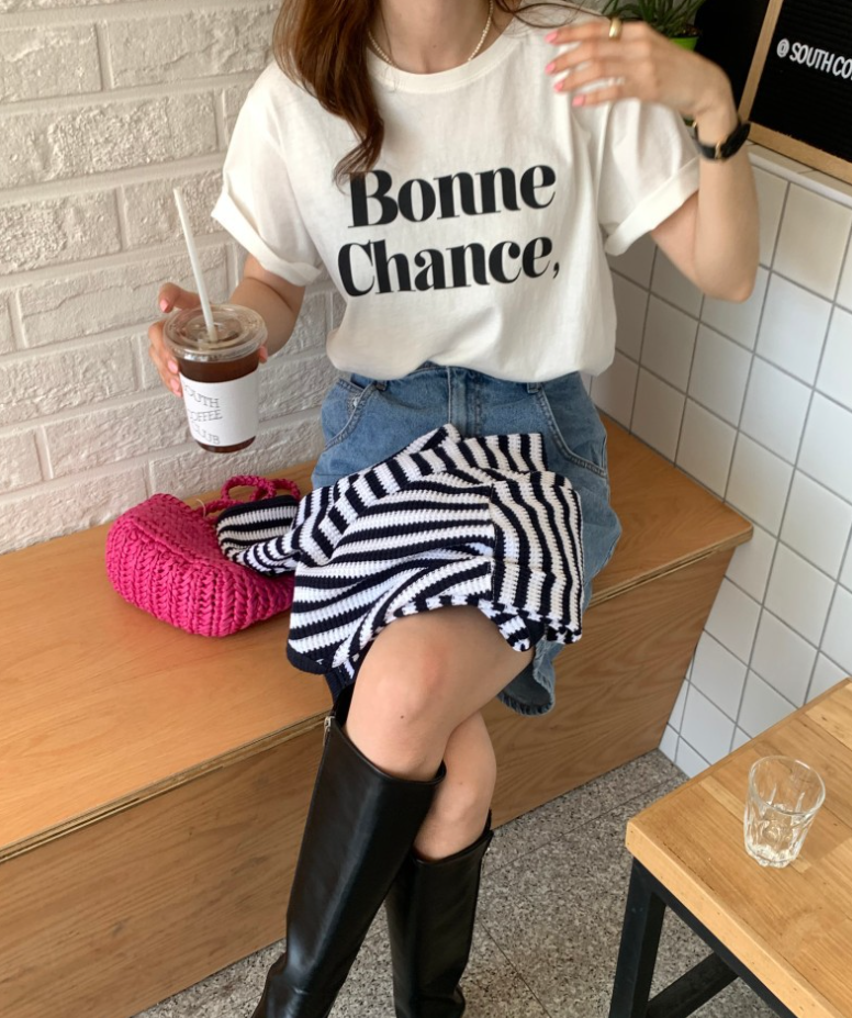 【一部即納】Bonne Chance ロゴTシャツ