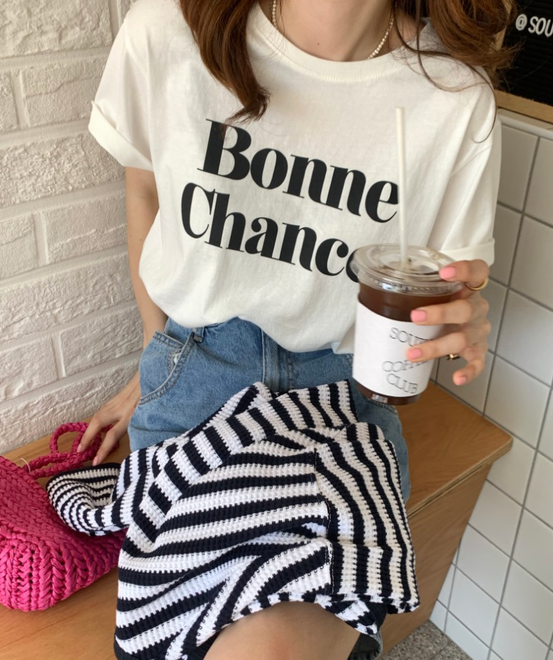 【一部即納】Bonne Chance ロゴTシャツ