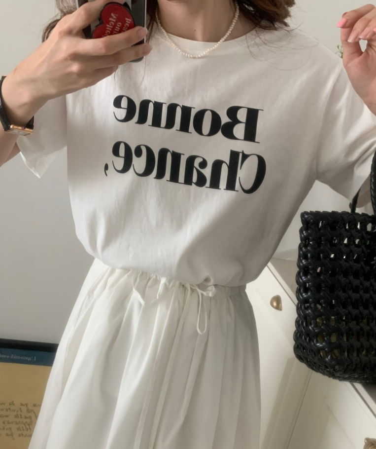 【一部即納】Bonne Chance ロゴTシャツ