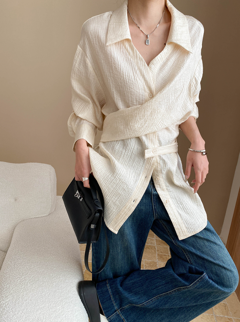 ハイウエストワイドデニムパンツ