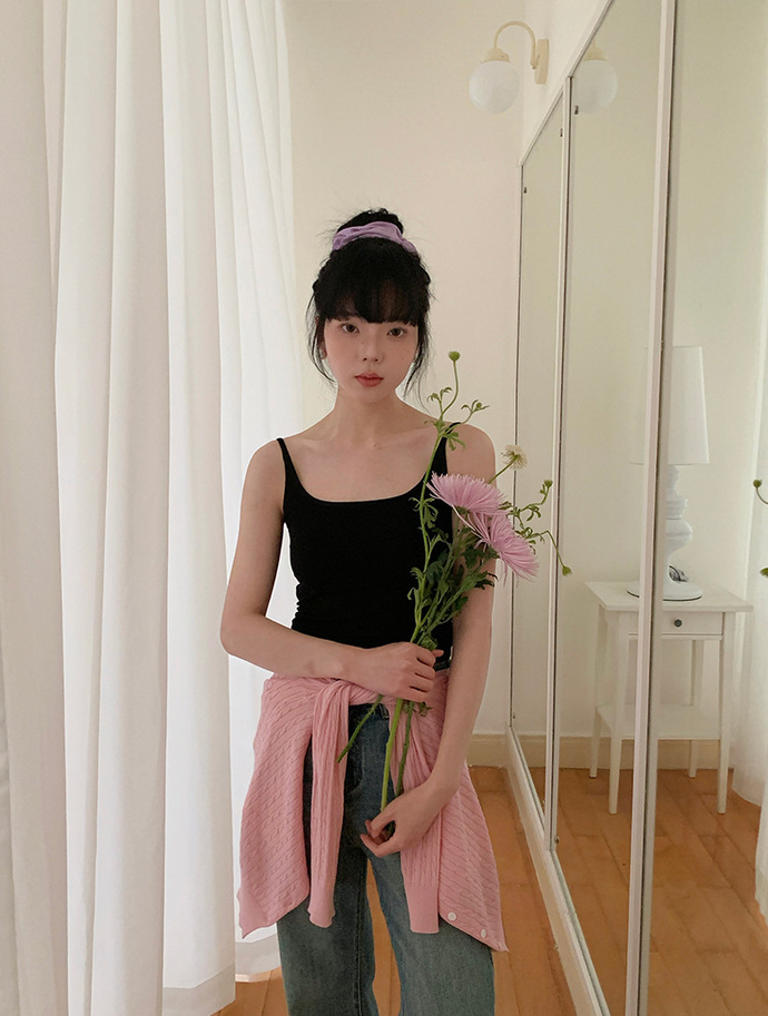 クロスストラップバックデザインキャミ