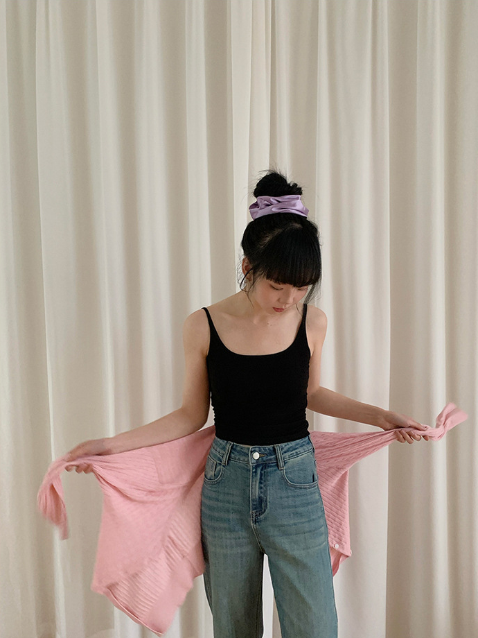 クロスストラップバックデザインキャミ