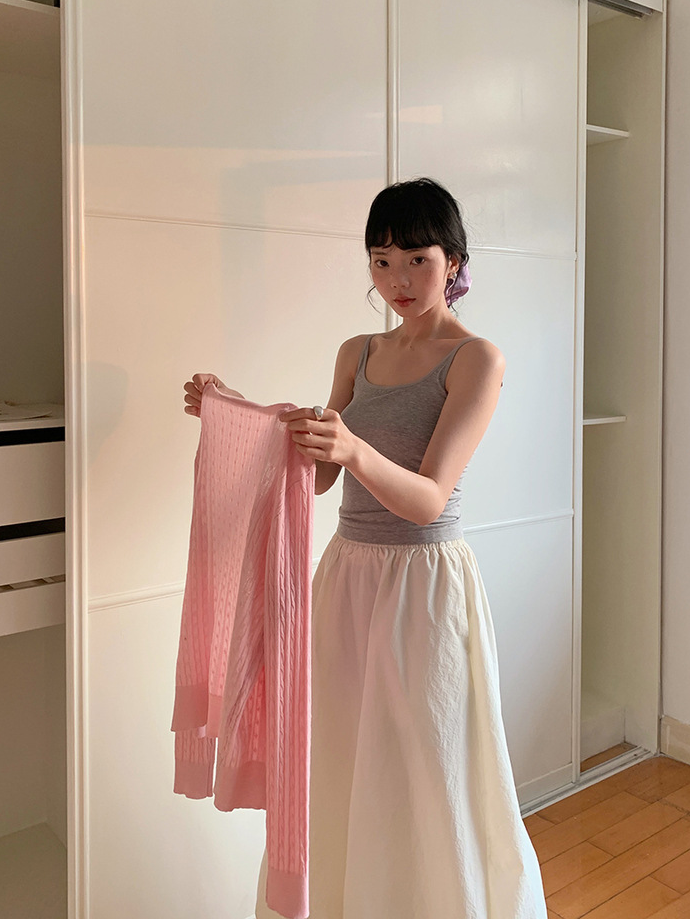 クロスストラップバックデザインキャミ