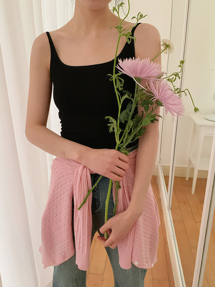 クロスストラップバックデザインキャミ