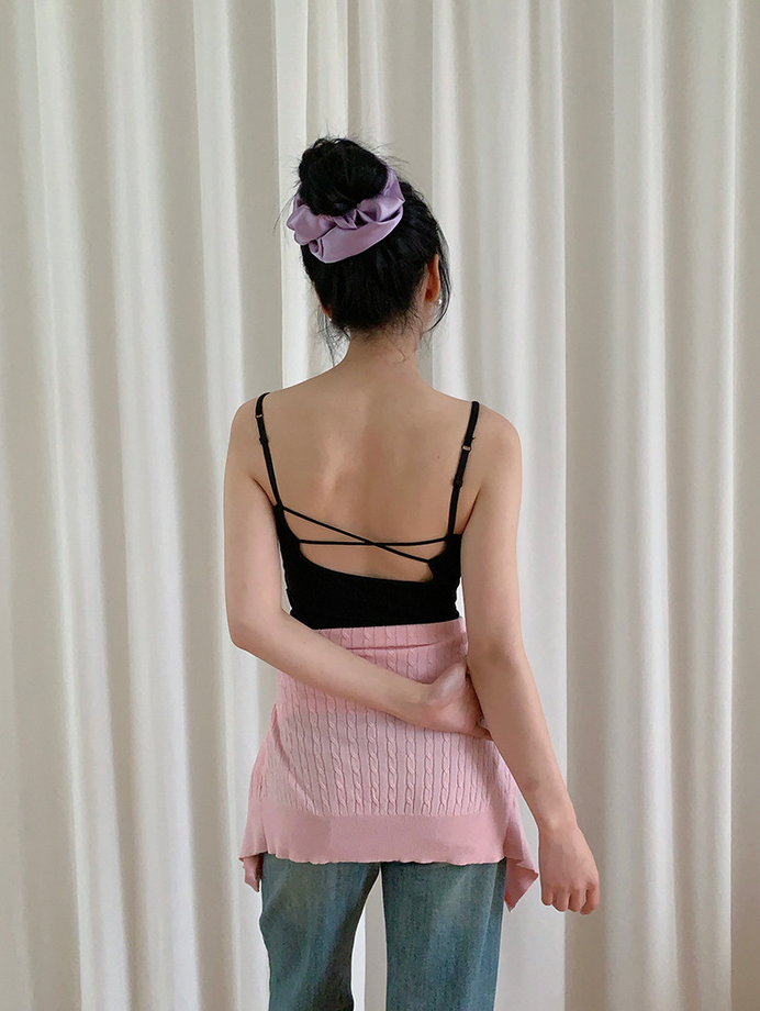 クロスストラップバックデザインキャミ