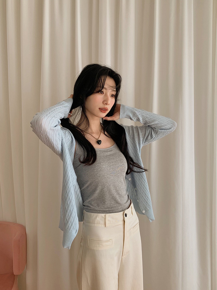 クロスストラップバックデザインキャミ