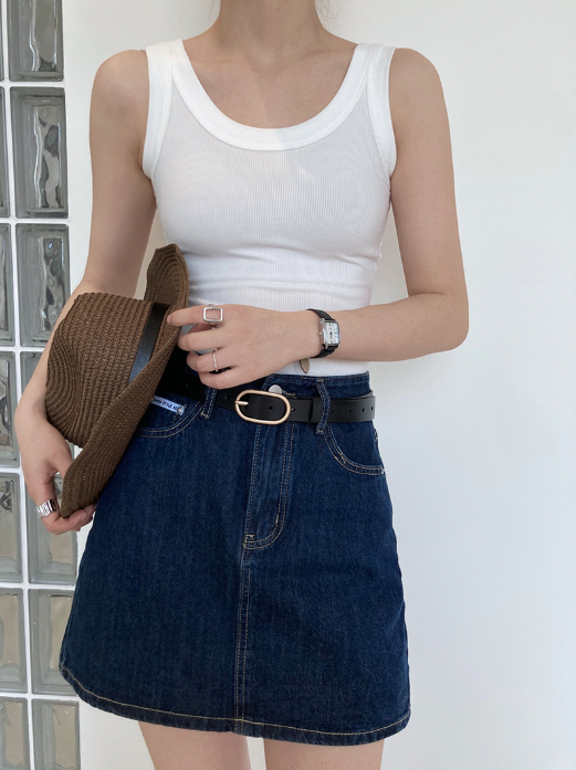 ワイドリブタンクトップ