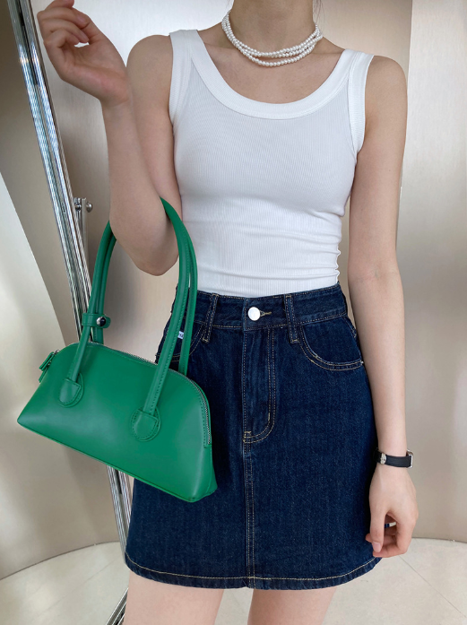 ワイドリブタンクトップ