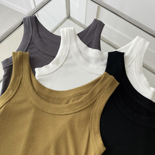 ワイドリブタンクトップ