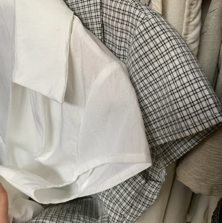 \ Limited Collection♡ /【即納】カジュアルラップシャツブラウス