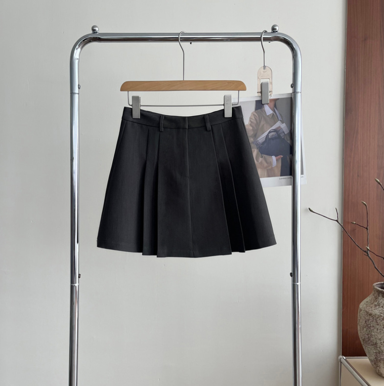 ハイウエストプリーツミニスカート