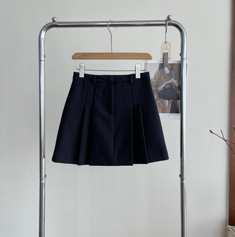 ハイウエストプリーツミニスカート