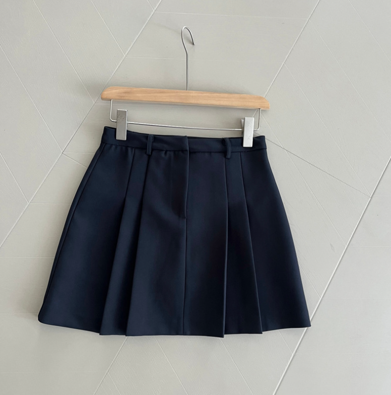 ハイウエストプリーツミニスカート