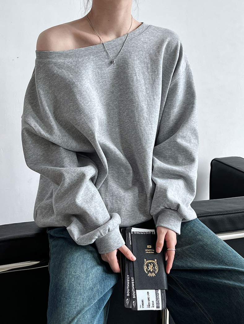 ワンショルスウェットトップス