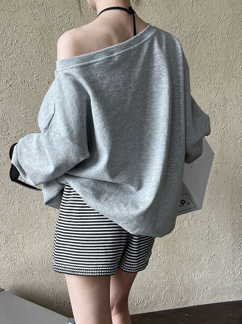 ワンショルスウェットトップス