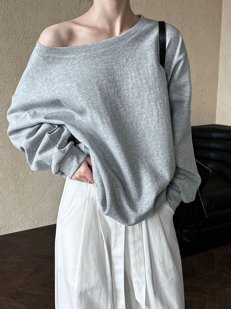 ワンショルスウェットトップス