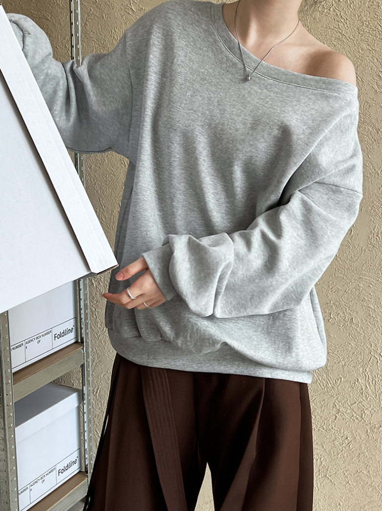 【即納】ワンショルスウェットトップス