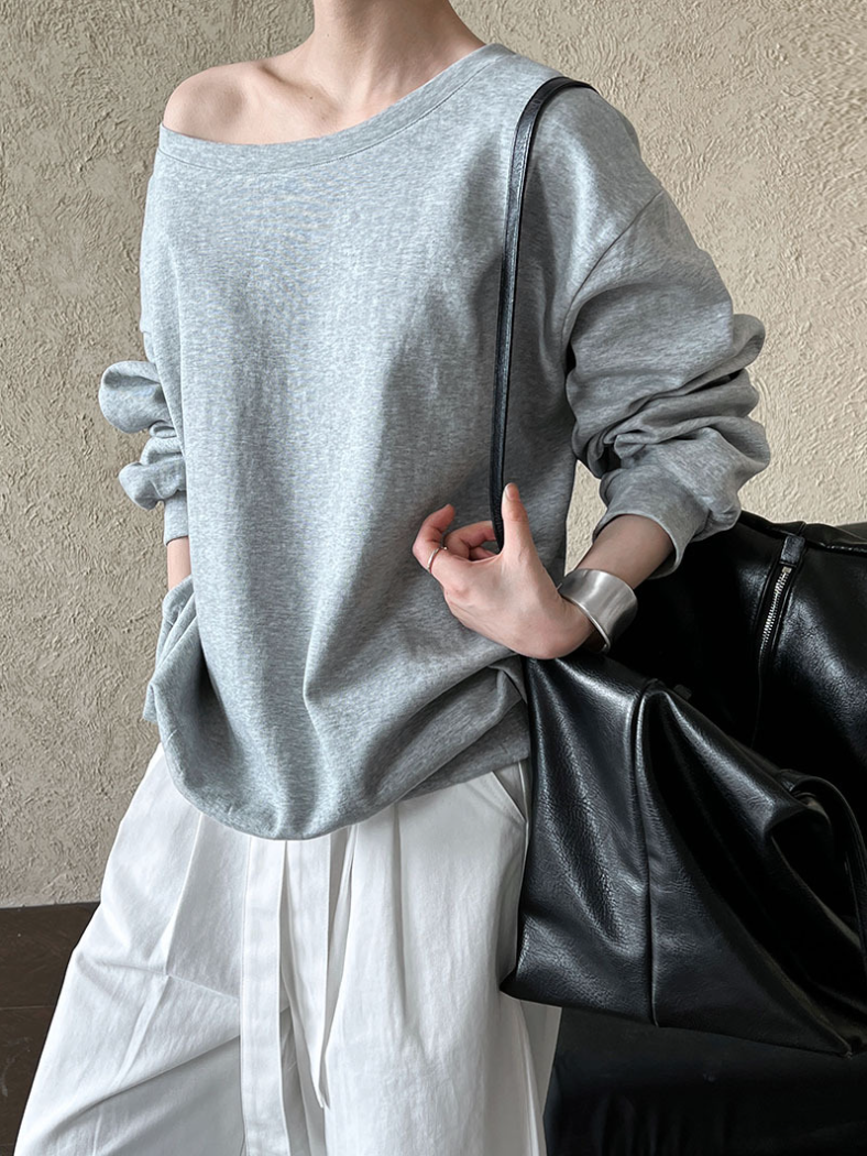 ワンショルスウェットトップス