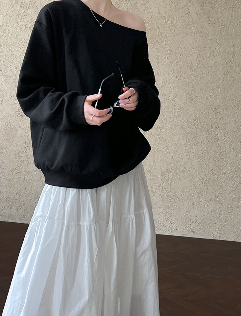 【即納】ワンショルスウェットトップス