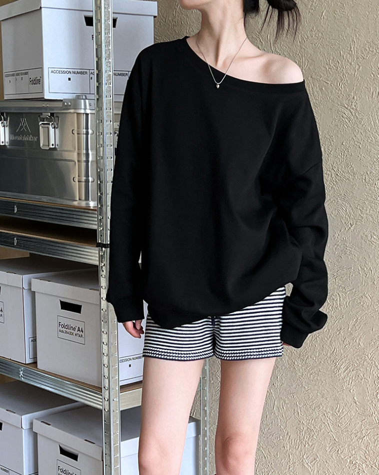 【即納】ワンショルスウェットトップス