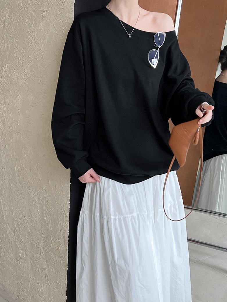 【即納】ワンショルスウェットトップス