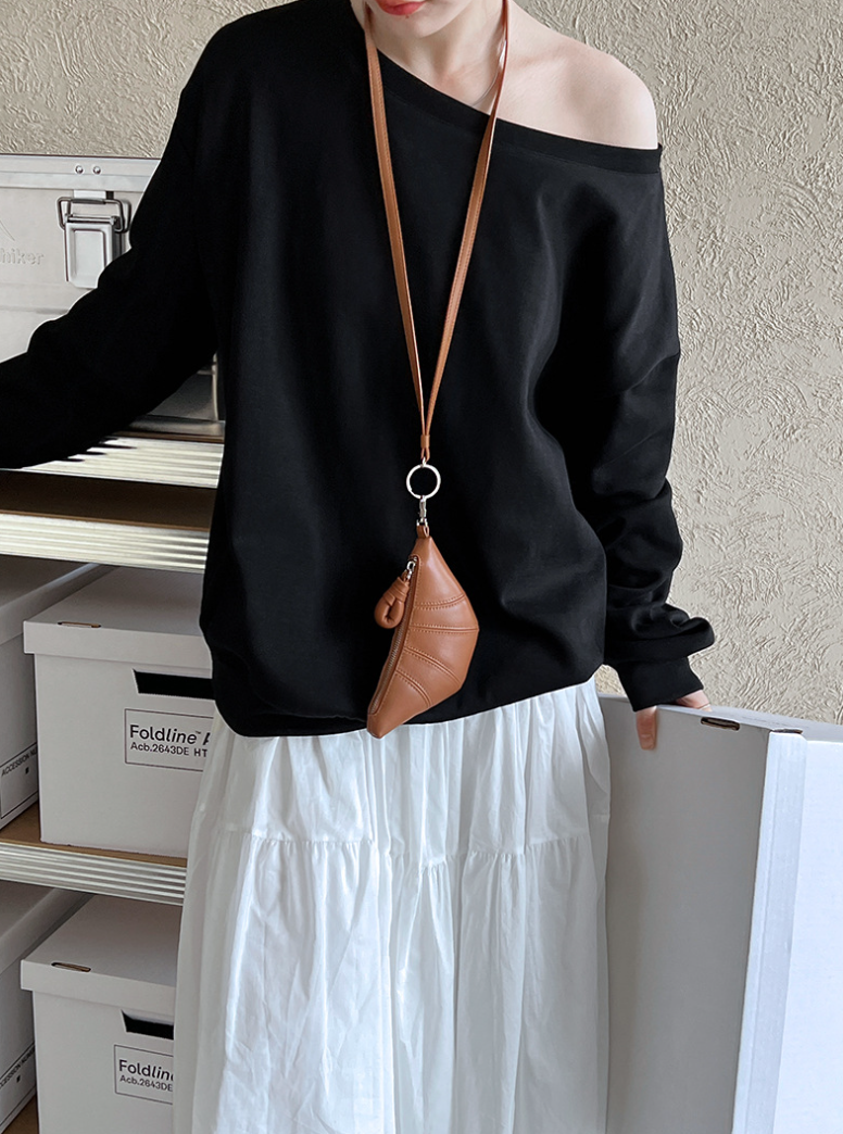 【即納】ワンショルスウェットトップス