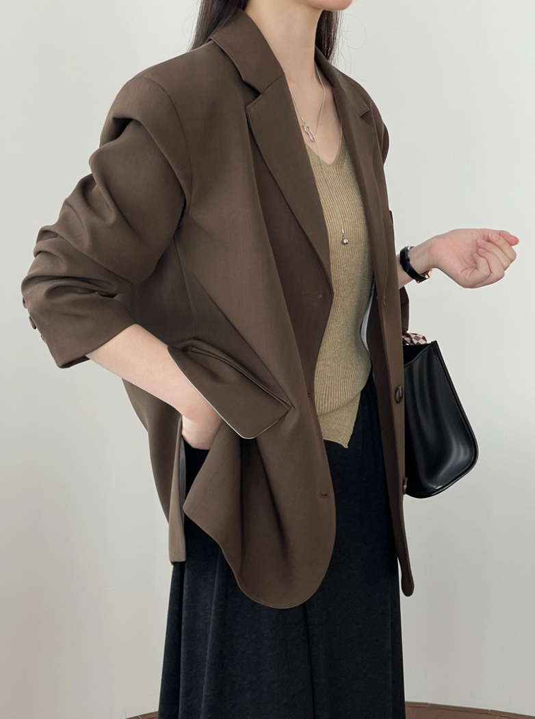 【8/29(金)12:00〜販売START】オーバーサイズシングルブレストジャケット